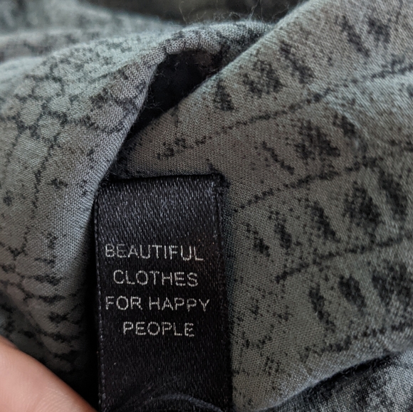 Indah Gray Crocodile Print Boho Maxi Dress - Picture 10 of 11